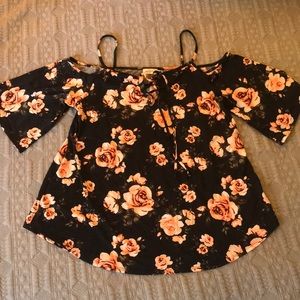 Cold shoulder summer blouse